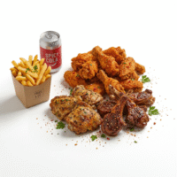 1 PC Chicken, 2 Lamb Ribs, 2 Spicy Wings | Fries & Drink