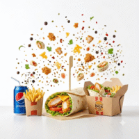 Veggie Wrap | Fries & Drink