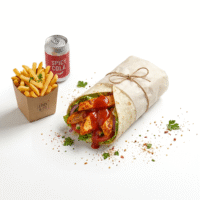 Peri Peri Chicken Wrap | Fries & Drink