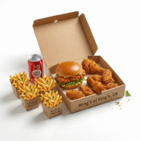 Box Meal 2 (1 Chicken Burger, 2PCS Chicken Strips, 3 Spicy Wings, 1 Apple Pie)